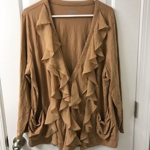 💥SOLD💥 LOGO Lori Goldstein Ruffle Cardigan